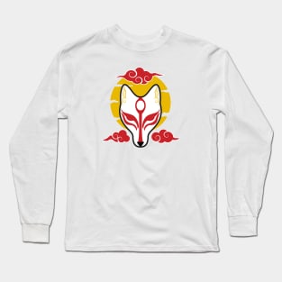 Japanese kitsune mask Long Sleeve T-Shirt